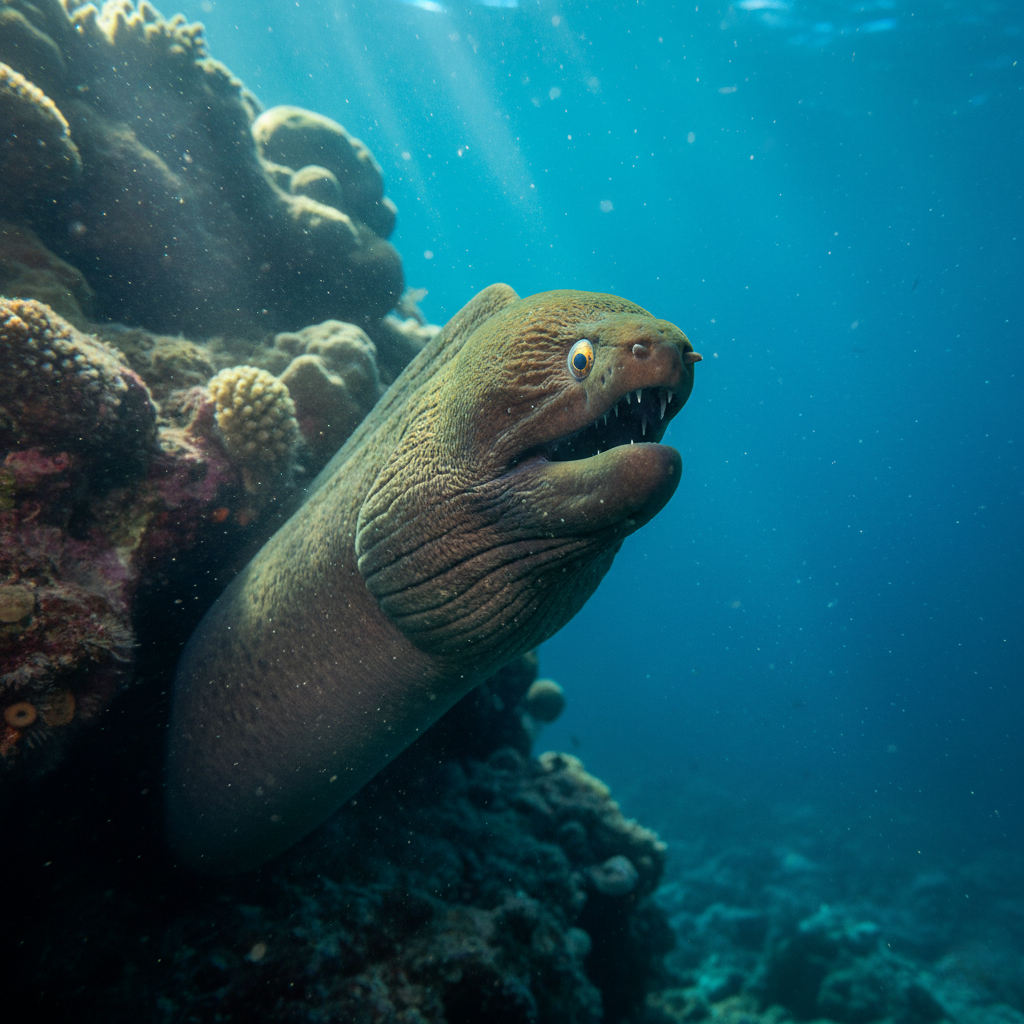 Morena Verde (Gymnothorax funebris)