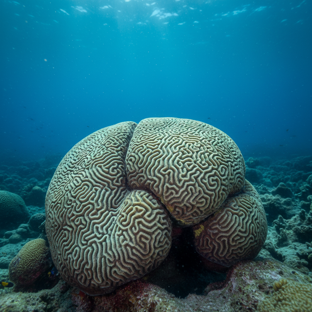 Coral Cerebro (Pseudodiploria strigosa)