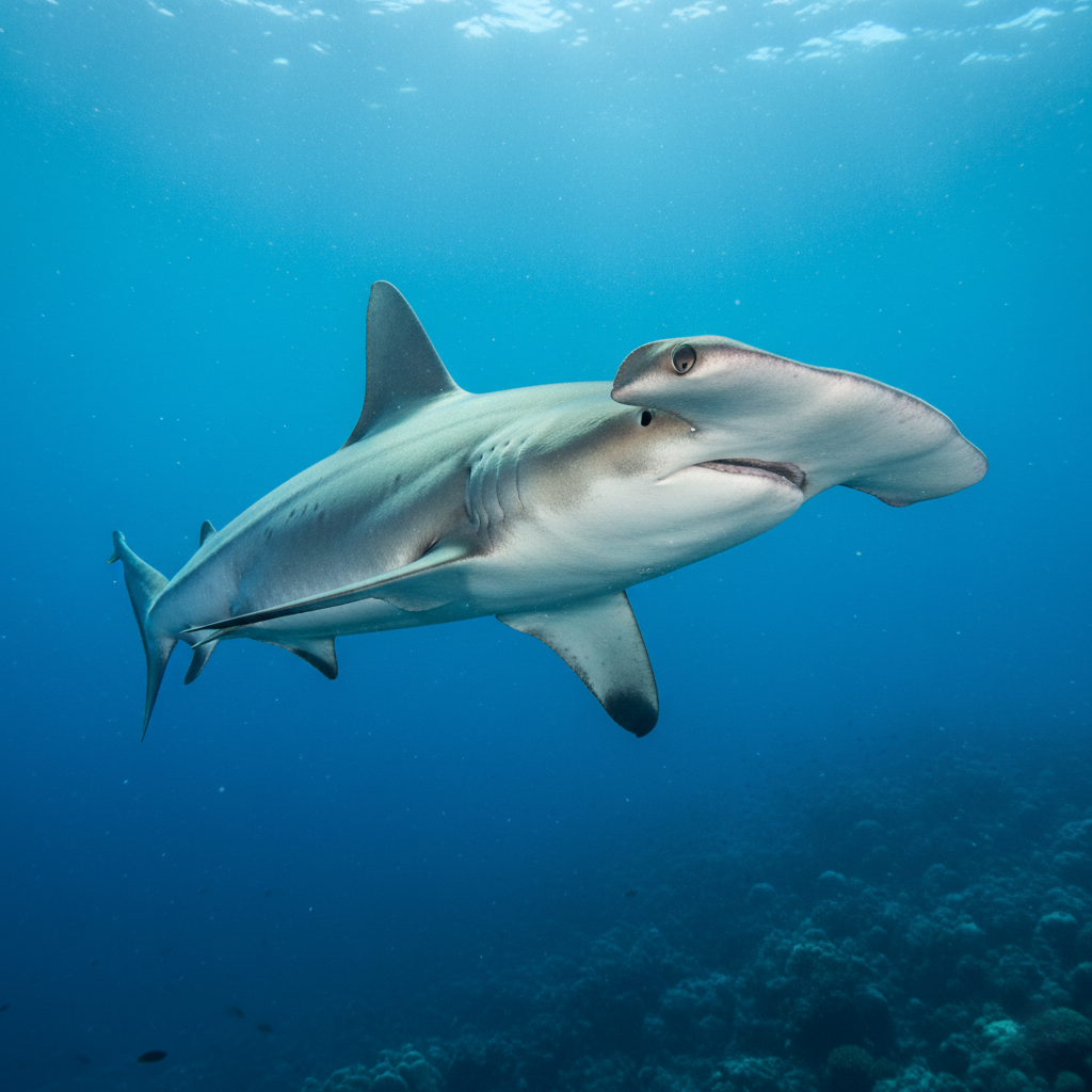 Tiburón Martillo (Sphyrna lewini)