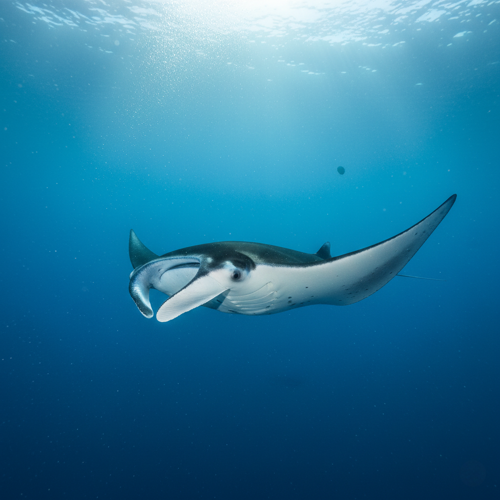 Mantarraya gigante (Mobula birostris)